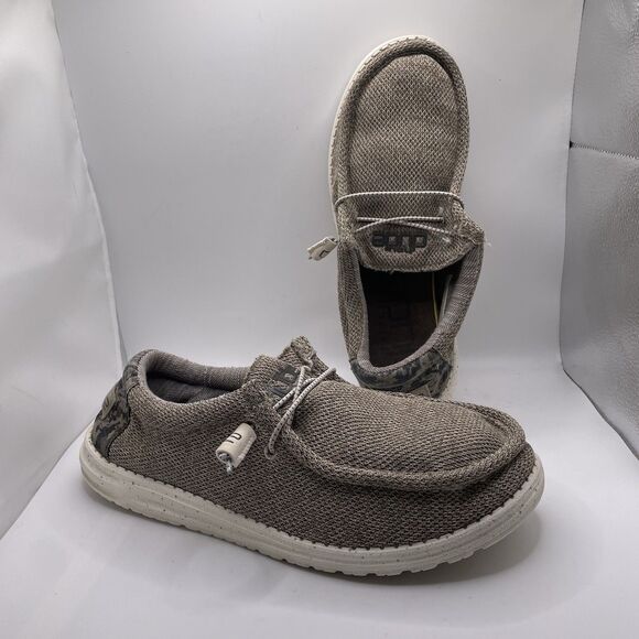 Hey Dude Wally Stretch Sand Dune Camo Shoes Men's Size 10 Loafer Beach Casual - Picture 1 of 7